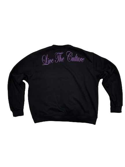 Black " Live The Culture" Crewneck